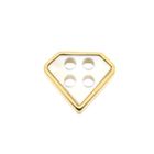 Image 4 of Gold button with mother of pearl