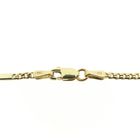 Image 5 of Gold closed Figaro link bracelet | 19 cm