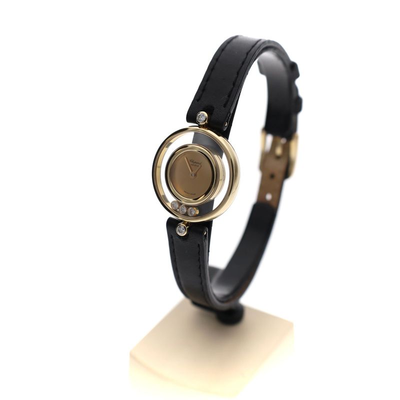 Image 3 of Chopard Happy Diamonds 4112; 18k Gold Ladies Watch