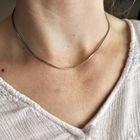 Image 3 of White gold snake link chain