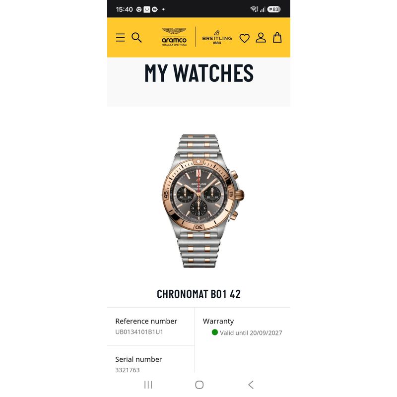 Afbeelding 15 van Breitling Chronomat B01 42mm UB0134101B1U1; Chronograaf heren horloge (Nieuw, Full-Set)