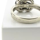 Image 3 of Vintage white gold ring with diamonds; Art Deco | 0.22 ct.