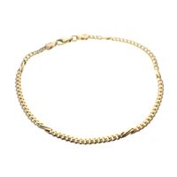 Golden fantasy link bracelet | 19 cm