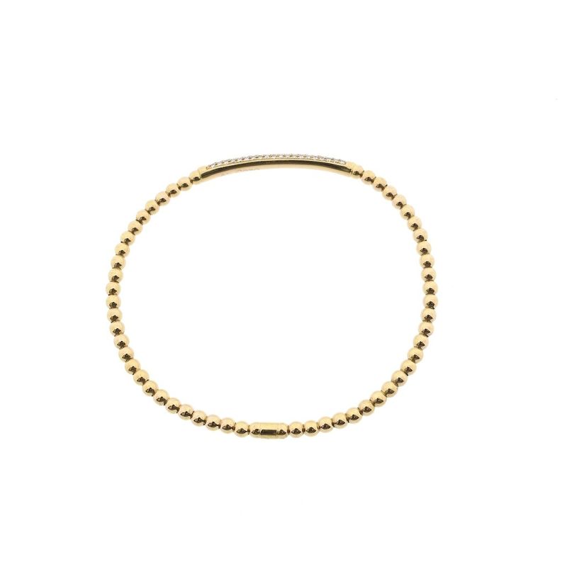 Image 4 of 18 ct. Rose gold stretch bracelet with diamond; approx. 0.40 ct. | Al Coro