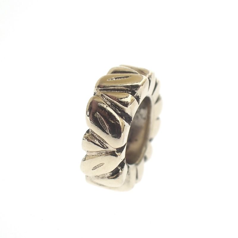 Image 3 of Pandora spacer; Gold; Golden Leaf