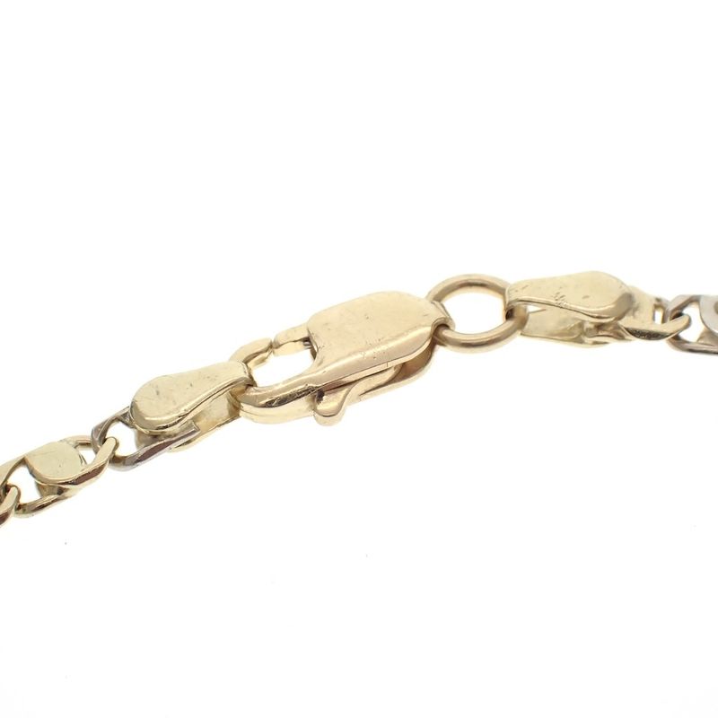 Image 4 of Two-tone gold bracelet with fantasy links | 20 cm