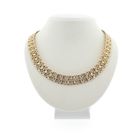 Image 1 of Gold wide women's necklace | 45.5 cm