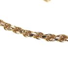 Image 3 of Two-tone gold twisted necklace | 45 cm