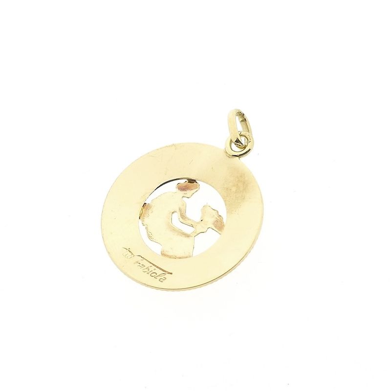 Image 5 of Gold zodiac sign pendant; Virgo