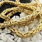 Image 2 of Gold square king chain | 70 cm