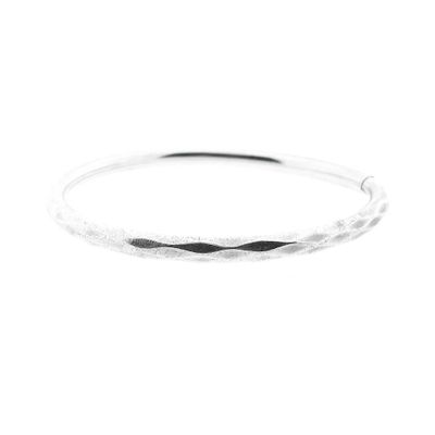Image 1 of Silver slave bracelet with pattern; Size L