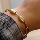 Image 7 of Gold matte bead bracelet