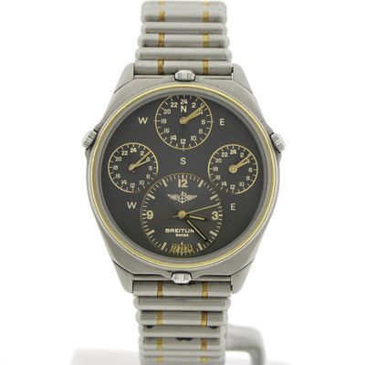 Image 1 of Breitling World 80840; Vintage men's pilot watch