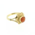 Image 3 of Gold ring with red coral | Vintage