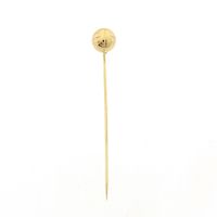 Gold lapel pin/tie pin; volleyball