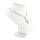 Image 5 of Bicolor gold pendant of a cross with corpus