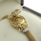 Image 18 of Swiss Geneva Bracelet/Cocktail Watch; 18k gold women's watch with diamonds