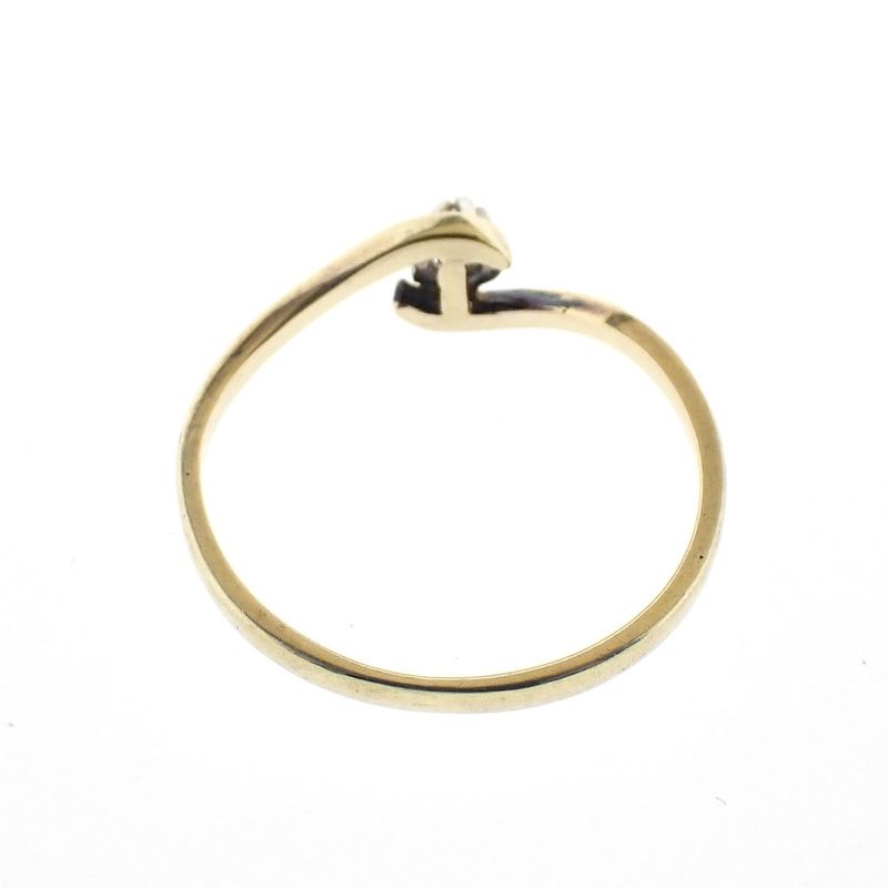 Image 6 of Gold solitaire ring with diamond 0.025 ct.