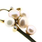 Image 9 of Gold Pendant with Baroque Pearl & Diamond; 14kt; 0.08 ct