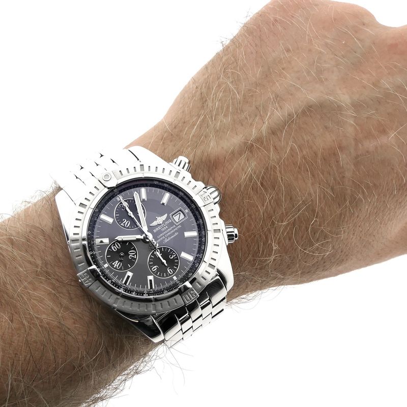 Image 14 of Breitling Chronomat Evolution A13356; Chronograph men's watch in full set