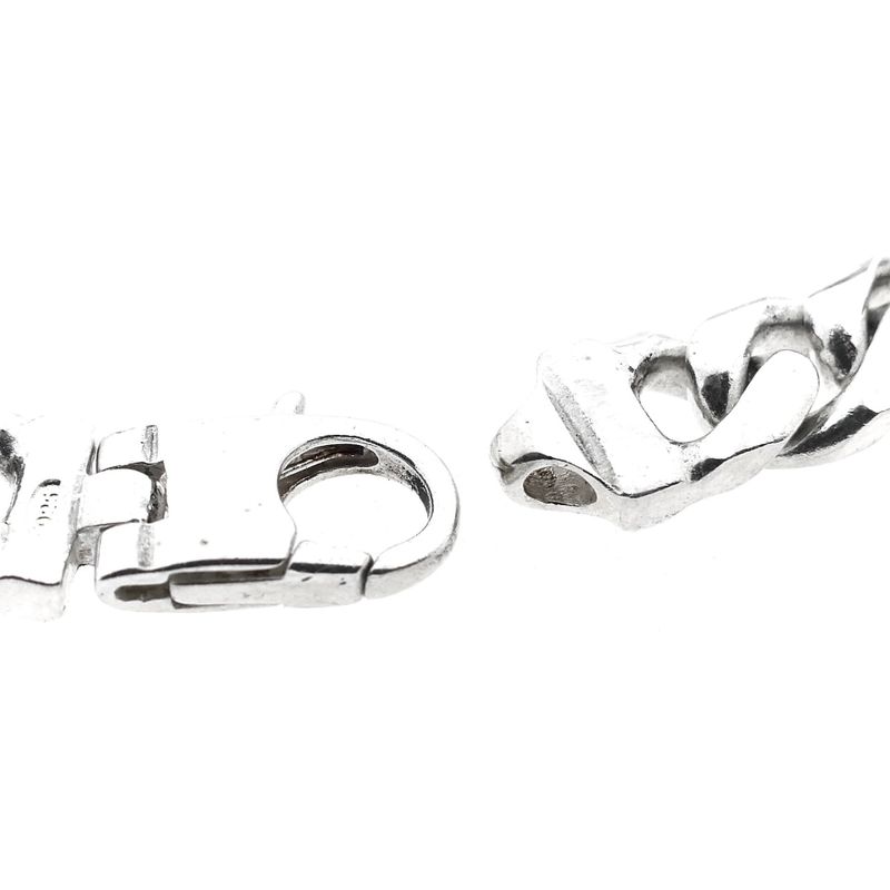 Image 5 of Solid Silver Gourmet Link Bracelet with Engraving Plate