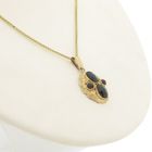 Image 4 of Vintage gold pendant with garnet
