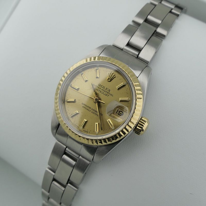 Image 22 of Rolex Datejust 26mm 69173; 18k gold/steel women's watch