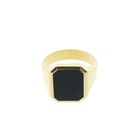 Image 3 of Gold men's signet ring with onyx