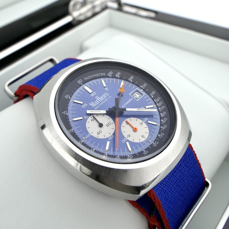 Image 13 of Marlboro World Championship Team 9801-72; Vintage Lemania 1341 chronograph men's watch
