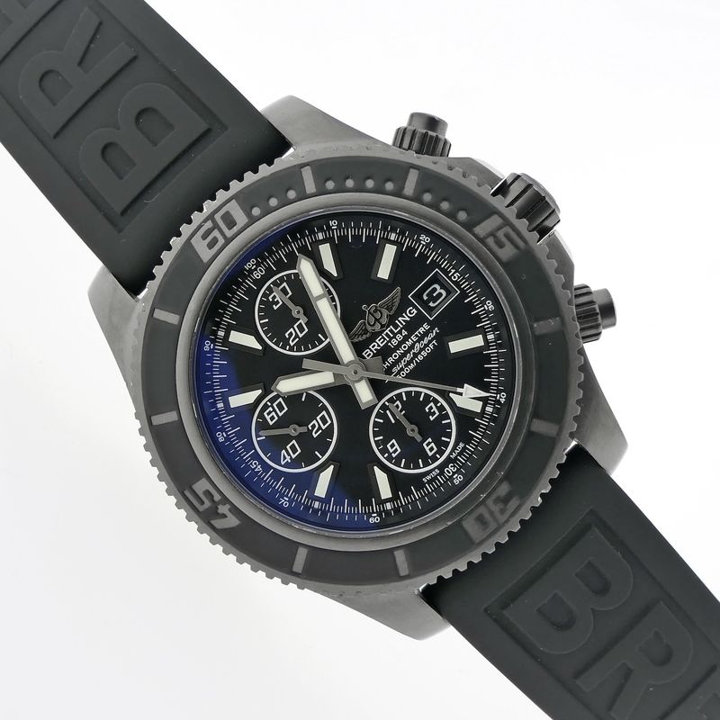 Image 8 of Breitling SuperOcean II Blacksteel Limited Edition M13341; Automatic men's diving watch