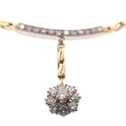 Image 2 of Gold necklace with a fixed pendant featuring 1.25 ct. diamonds | 40 cm