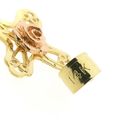 Image 8 of Two-tone gold pendant of a cross with a rose