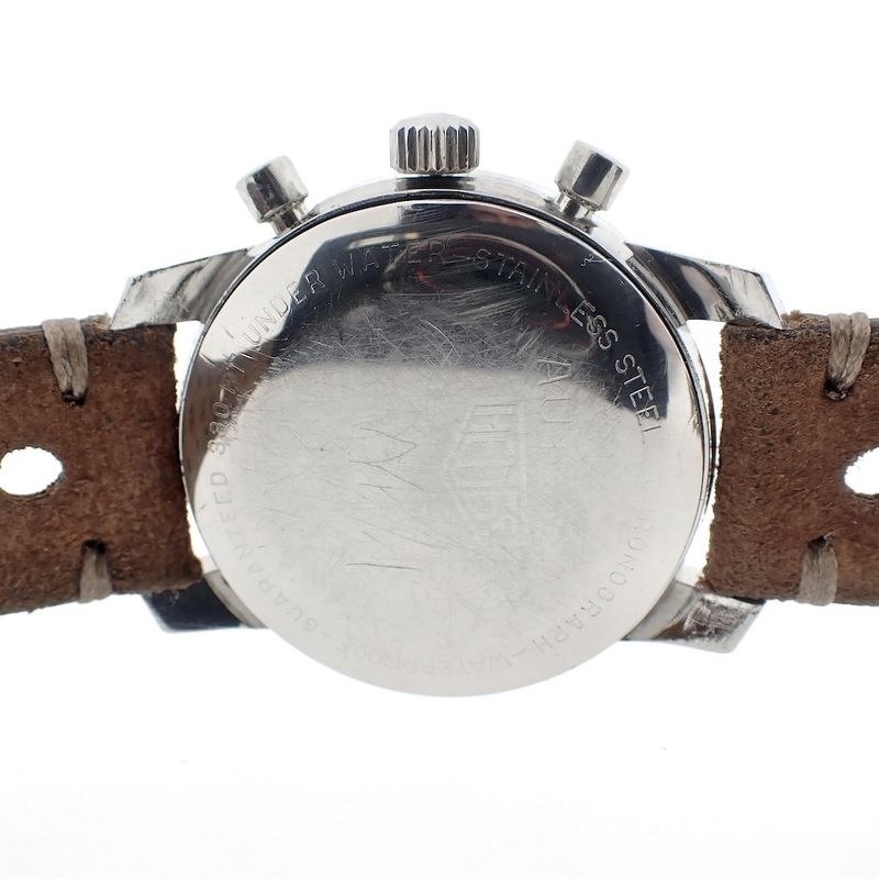 Image 15 of Heuer Autavia 2446C; Vintage chronograph men's watch