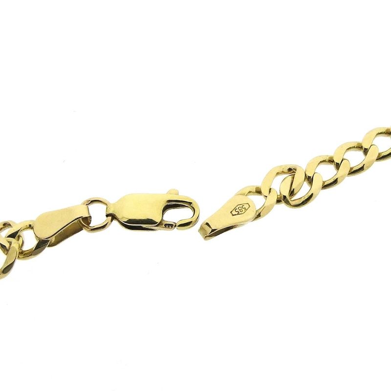 Image 6 of Long gold gourmet link necklace | 67 cm