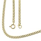 Image 1 of Gold gourmet link chain | 65 cm