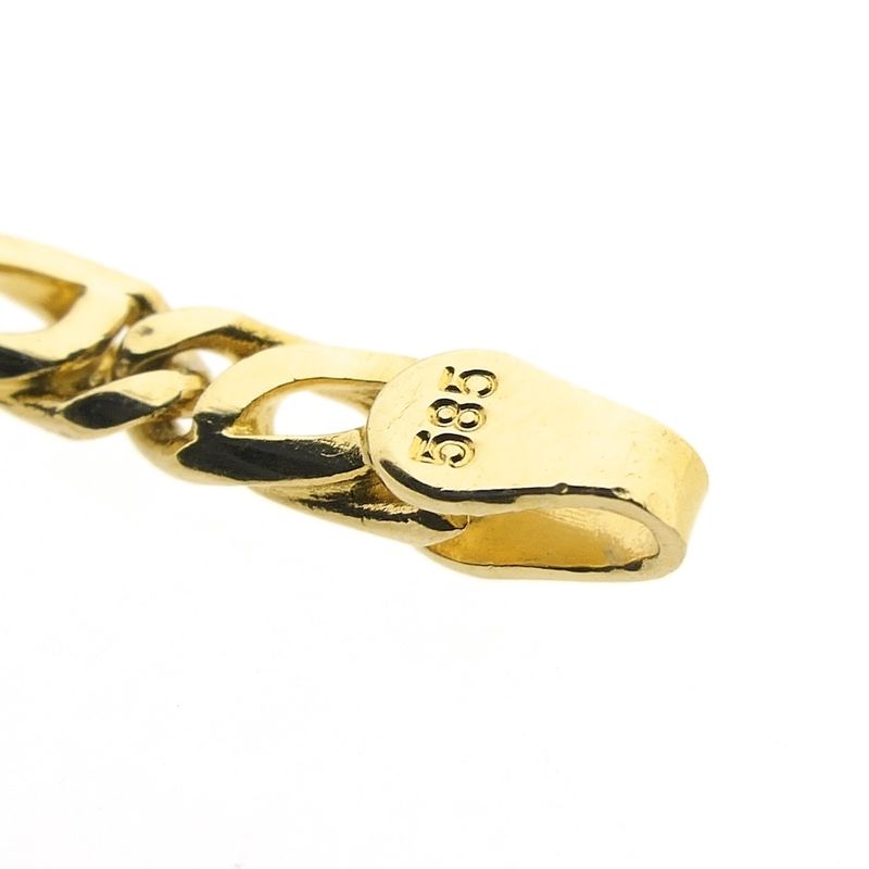 Image 6 of Gold closed Figaro link chain