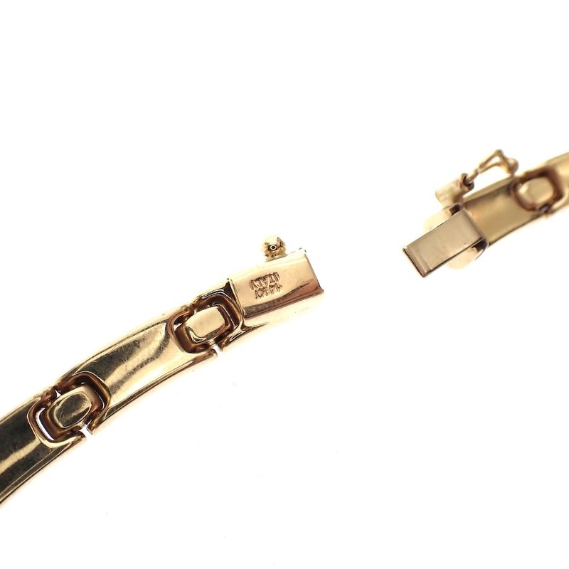 Image 4 of Two-tone gold matte fantasy link necklace