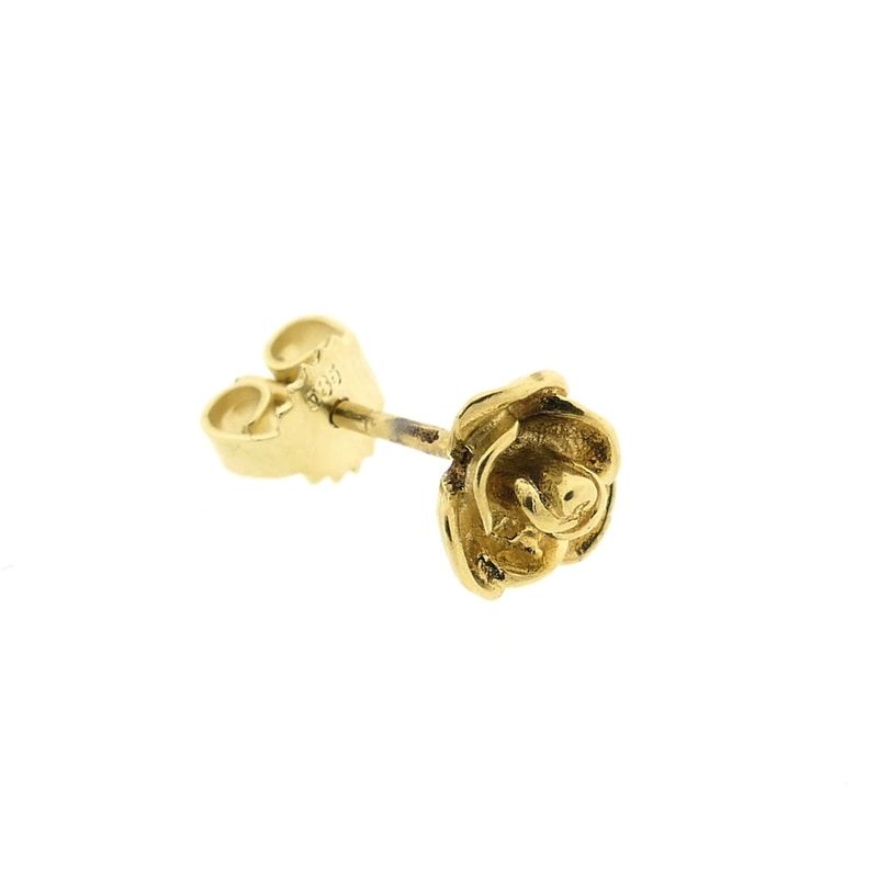 Image 3 of Gold stud earrings | Rose