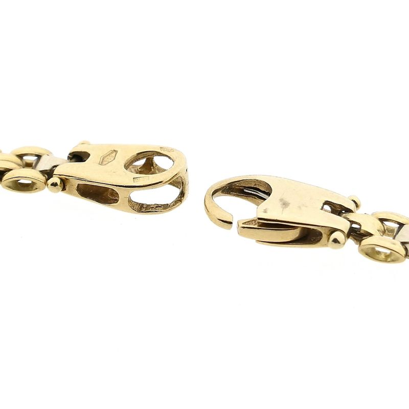 Afbeelding 6 van Bicolor gouden panterschakel ketting