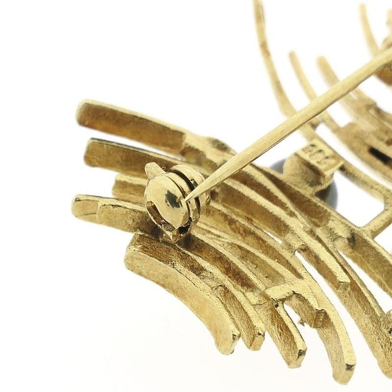 Image 8 of 60's Gold cultured pearl brooch | Tahiti