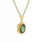 Image 7 of Gold pendant with peridot stone