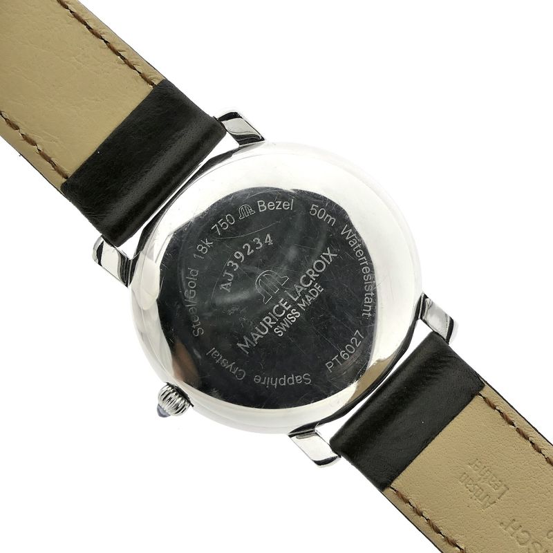 Image 9 of Maurice Lacroix Pontos Day-Date PT6027; Automatic 18k gold/steel men's watch