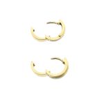 Image 6 of Gold earrings with diamond; 0.06 ct. | Ø 13.9 mm