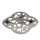 Image 7 of Large silver brooch | Floral design