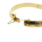 Image 6 of Gold slave bracelet with engravings; Size M