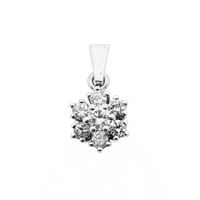 White gold pendant with diamonds | 0.40 ct.