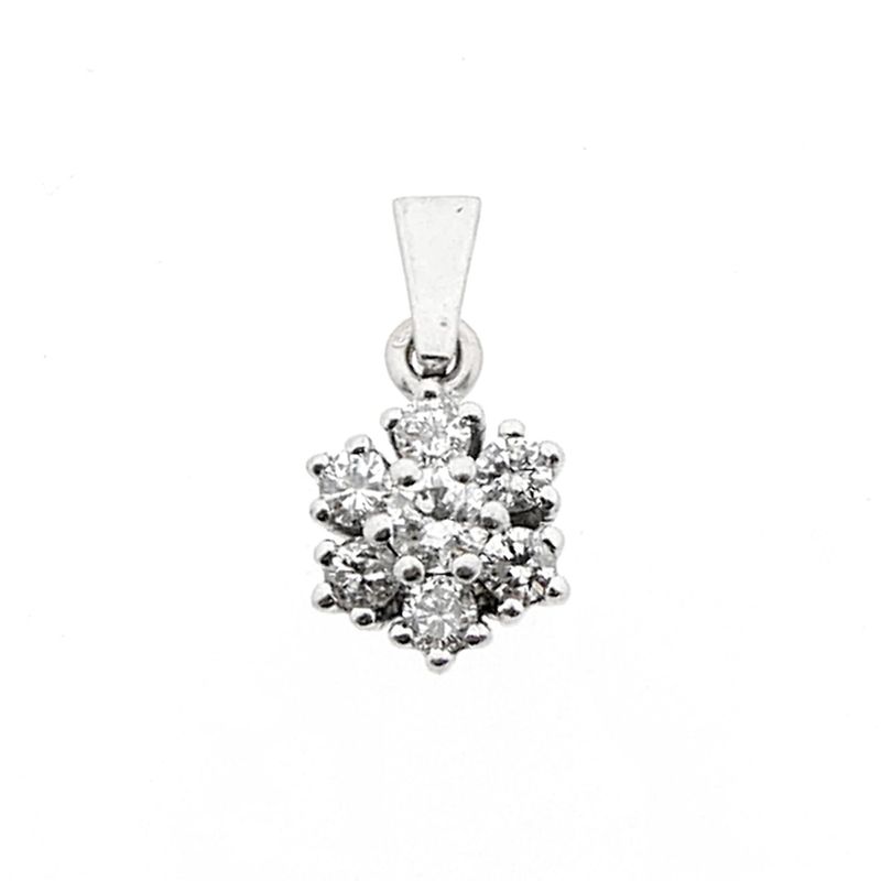 Image 1 of White gold pendant with diamonds | 0.40 ct.