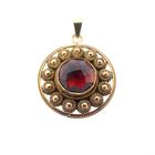 Image 1 of Vintage gold pendant with garnet