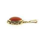 Image 9 of Gold pendant with red coral | Vintage