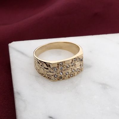 Afbeelding 2 van Roségouden ring met zirconia